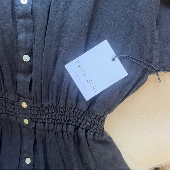 Bella Dahl Charcoal Button-Up Dress - Picture 3 of 4